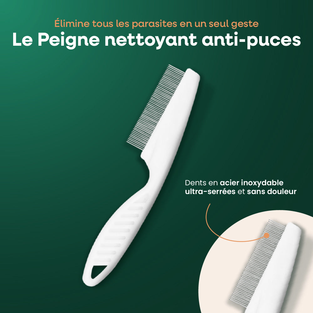 Peigne Nettoyant Anti-Puces Kiko et Paco